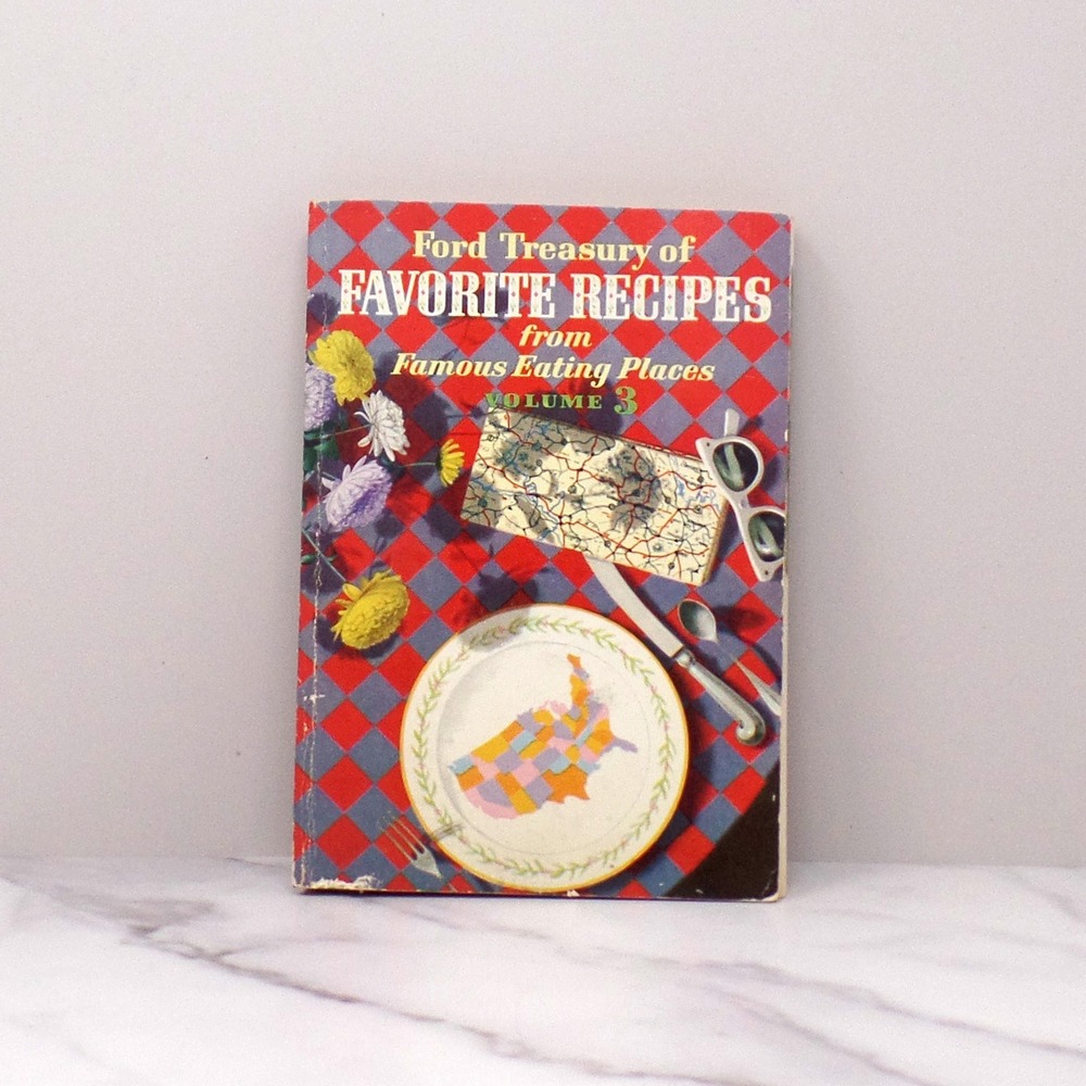 Vintage Cookbook, Ford Treas of Favorite Recipes from Famous Eating Places vol 3